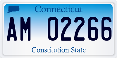 CT license plate AM02266