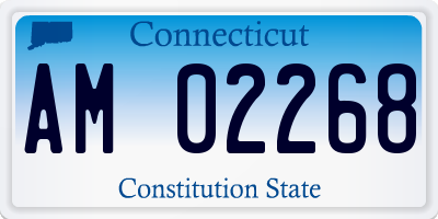 CT license plate AM02268