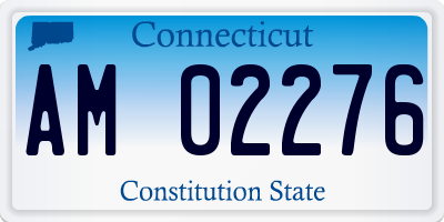 CT license plate AM02276