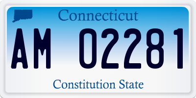 CT license plate AM02281