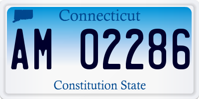 CT license plate AM02286