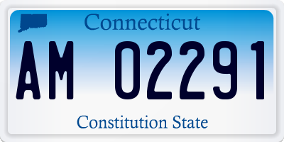 CT license plate AM02291