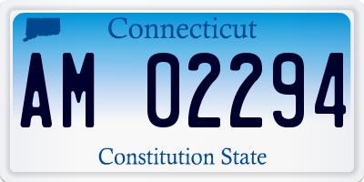 CT license plate AM02294