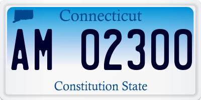 CT license plate AM02300