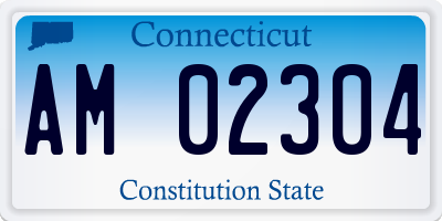 CT license plate AM02304
