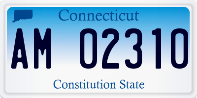 CT license plate AM02310
