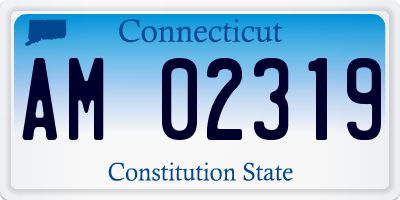 CT license plate AM02319