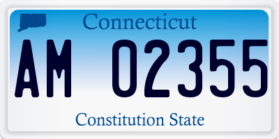 CT license plate AM02355