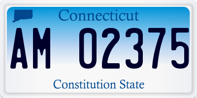 CT license plate AM02375