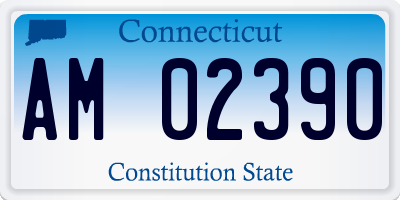 CT license plate AM02390