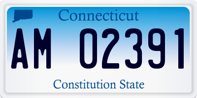 CT license plate AM02391
