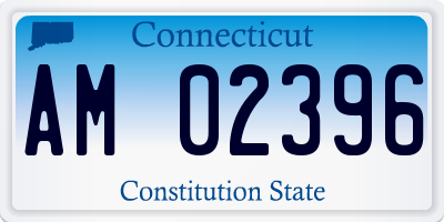 CT license plate AM02396