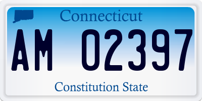 CT license plate AM02397