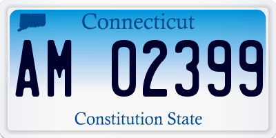 CT license plate AM02399