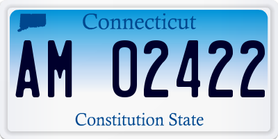 CT license plate AM02422