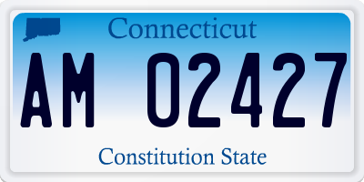CT license plate AM02427