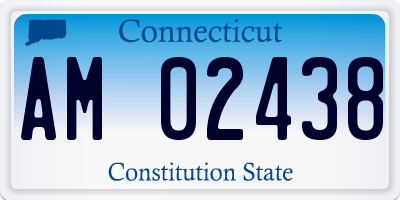 CT license plate AM02438