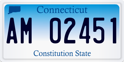 CT license plate AM02451