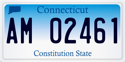 CT license plate AM02461