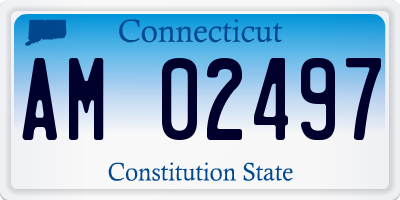 CT license plate AM02497