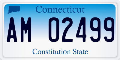 CT license plate AM02499