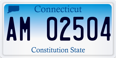 CT license plate AM02504