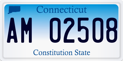CT license plate AM02508