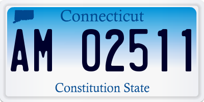 CT license plate AM02511