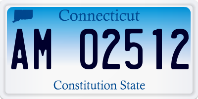 CT license plate AM02512