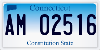 CT license plate AM02516
