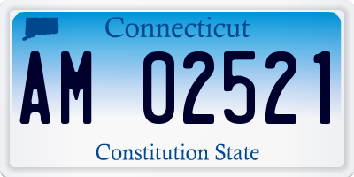 CT license plate AM02521