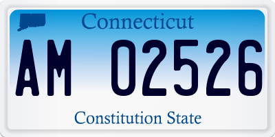 CT license plate AM02526