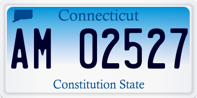 CT license plate AM02527