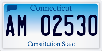 CT license plate AM02530