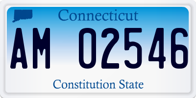 CT license plate AM02546