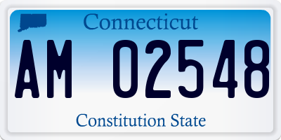 CT license plate AM02548