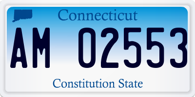 CT license plate AM02553