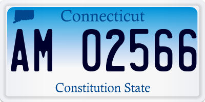CT license plate AM02566