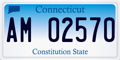 CT license plate AM02570