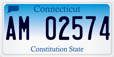 CT license plate AM02574