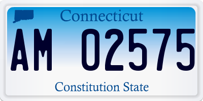 CT license plate AM02575