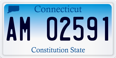 CT license plate AM02591