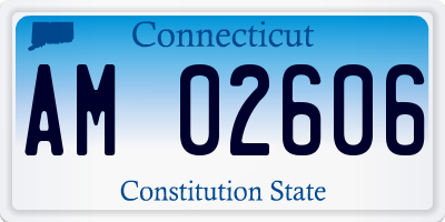 CT license plate AM02606