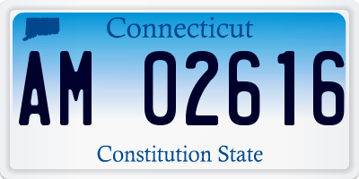 CT license plate AM02616