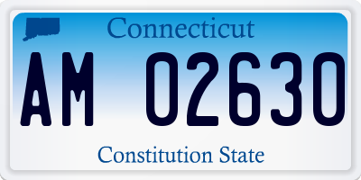 CT license plate AM02630