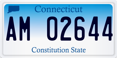 CT license plate AM02644