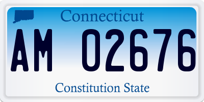 CT license plate AM02676