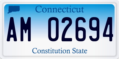 CT license plate AM02694