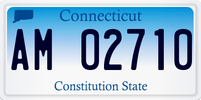 CT license plate AM02710