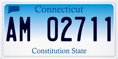 CT license plate AM02711